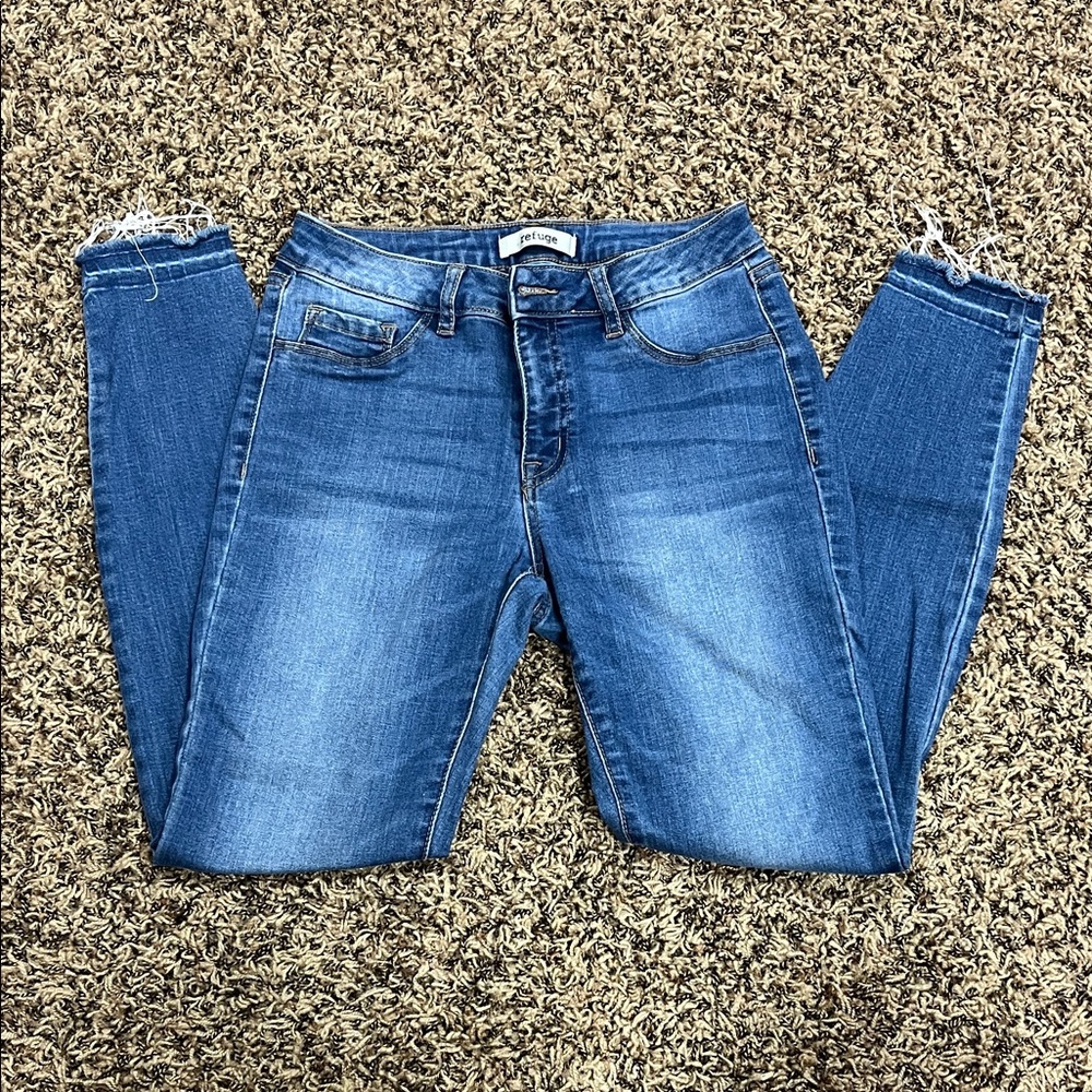 Refuge Blue Skinny Jeans - Size 4